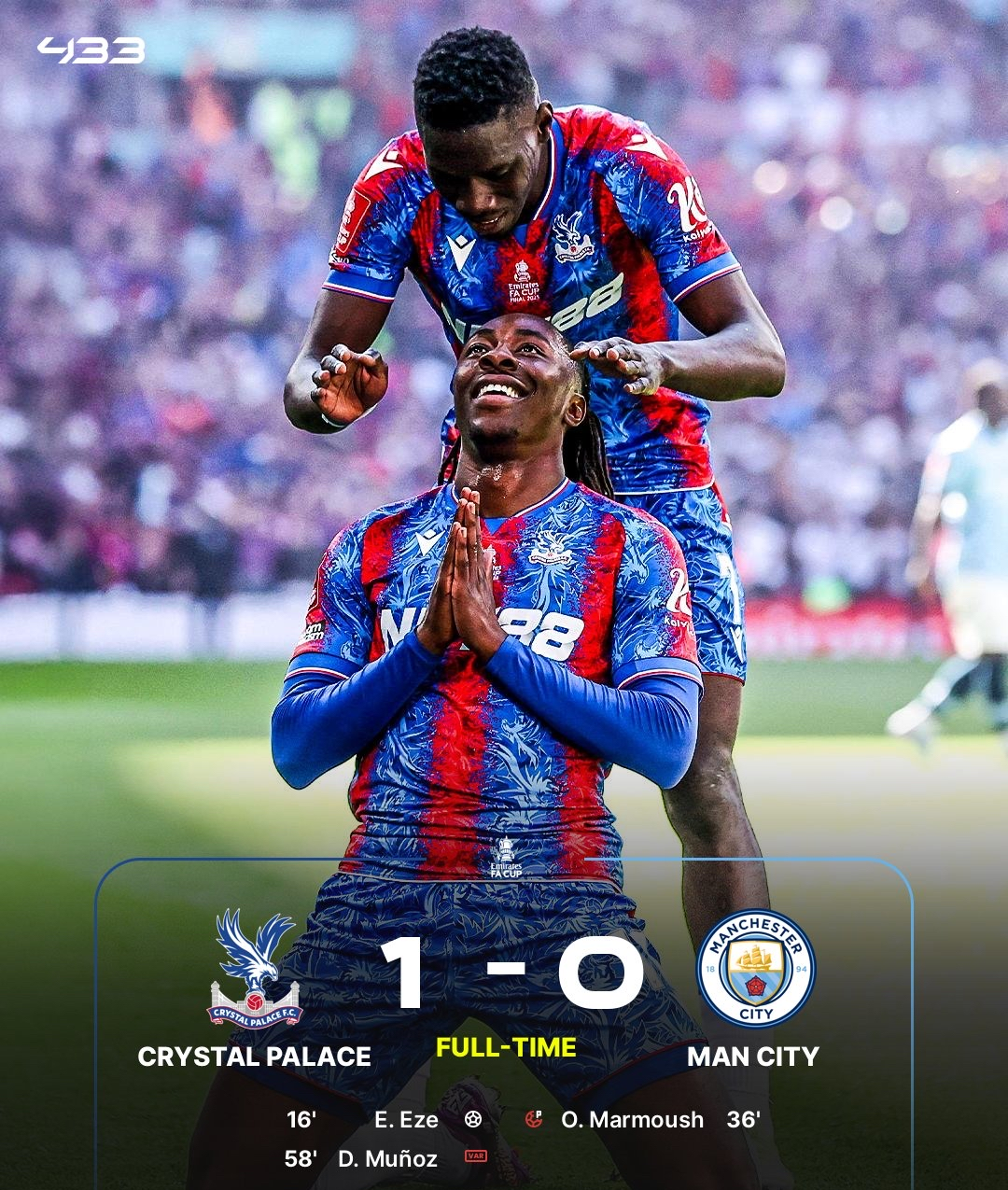 包含水晶宫球员备战专注，为了取得更多胜利的词条